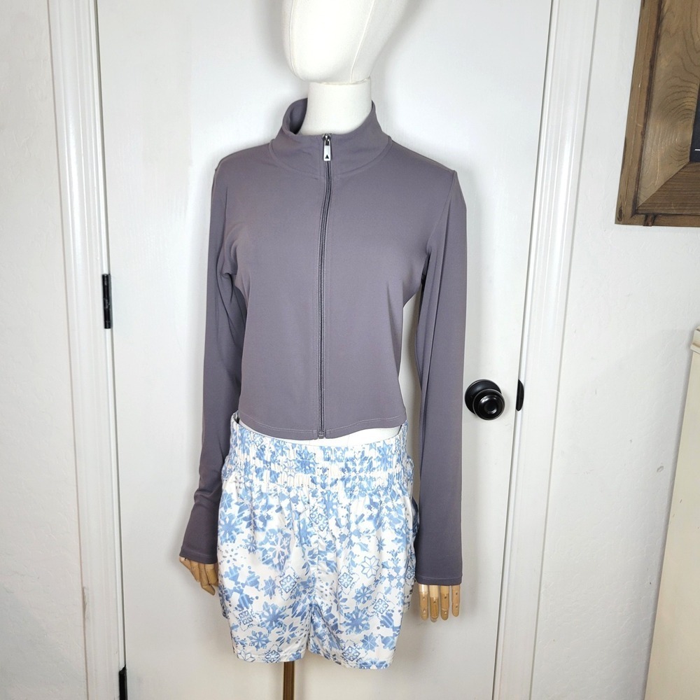 Free People Movement Snowflake Running Shorts L Princess Winter Pickleball